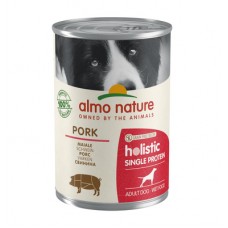 Almo Nature Holistic Single Protein Pork - консервы со свининой для собак с чувствительным пищеварением (монобелковый рацион), 400 г