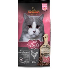 Leonardo Light - корм для взрослых кошек от года с избыточным весом, с птицей и рисом