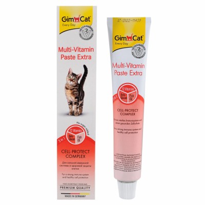GIMCAT Паста для кошек "Multi-vitamin extra" 12 жизненно важных витаминов, 50 гр. (арт. TYZ401300)