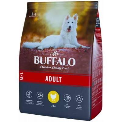Mr.Buffalo Adult Medium & Large Chicken - сухой корм для взрослых собак средних и крупных пород, с курицей