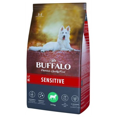 Mr.Buffalo Adult Sensitive Lamb - сухой корм для взрослых собак всех пород с чувствительным пищеварением, с ягненком и рисом