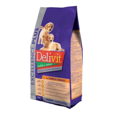 Delivit Puppy All Breeds - корм для щенков любых пород, с мясом и злаками