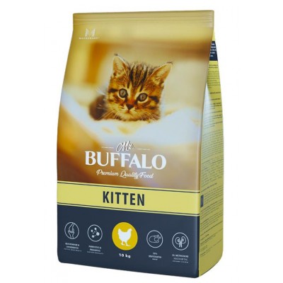 Mr.Buffalo Kitten Chicken & Rice - сухой корм для котят от 1 до 12 месяцев, с курицей и рисом