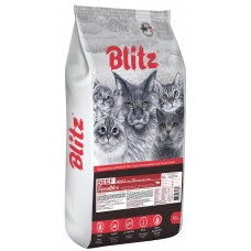 Blitz Sensitive Adult Cats Beef - сухой корм для взрослых кошек, говядина