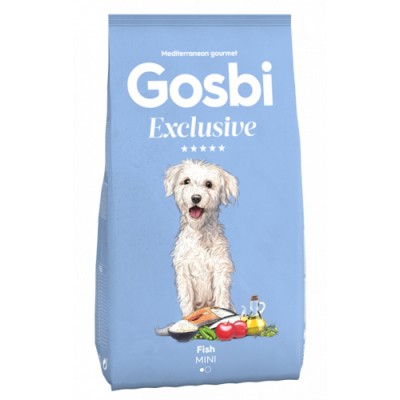 Gosbi Exclusive Adult Mini Fish - низкозерновой корм для взрослых собак мелких пород, с рыбой