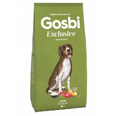 Gosbi Exclusive Adult Medium Lamb - низкозерновой корм для взрослых собак средних пород, с ягненком