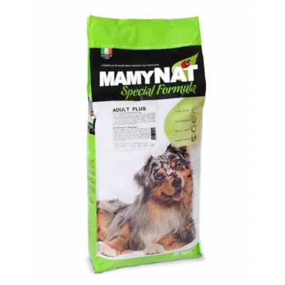 Mamynat Adult Plus - полноценный сбалансированный корм для взрослых собак всех пород, с говядиной и курицей