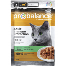 ProBalance Immuno Protection Rabbit - влажный корм для взрослых кошек, с кроликом в соусе (28 шт*85 гр)