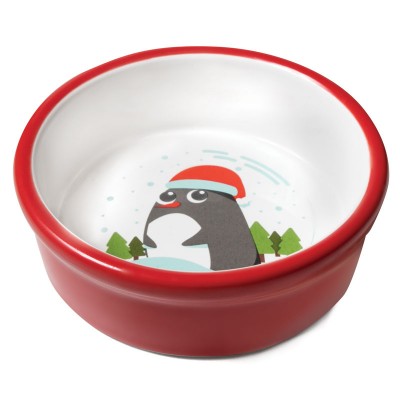 Triol New Year Миска керамическая для животных Новогодний пингвин, 0,25 л. (арт. 30231047)