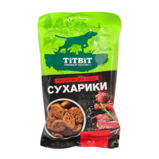 TitBit Лакомство для собак Сухарики с телятиной, 55 г (арт. 25635)