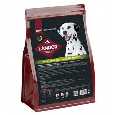 Landor Dog Adult Medium Maxi Turkey Lamb - полнорационный сухой корм для взрослых собак cредних и крупных пород, c индейкой и ягненком