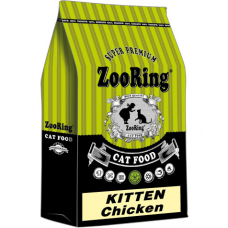 ZooRing Kitten Chicken - сухой корм с гемоглобином для котят всех пород с 3,5 недель, для беременных и кормящих кошек, с цыпленком