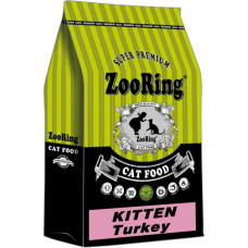 ZooRing Kitten Turkey - сухой корм с гемоглобином для котят всех пород с 3,5 недель, для беременных и кормящих кошек, с птицей и рыбой