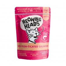 Meowing Heads - паучи для кошек с лососем, курицей и говядиной "Фиш гурман" So-fish-ticated Salmon (100 г)