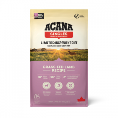 Acana Grass-Fed Lamb (50/50) - корм для собак всех пород и возрастов с чувствительным пищеварением, со свежим мясом новозеландского ягненка и цельным яблоком