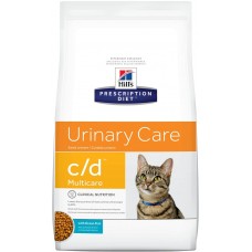 Hill's Prescription Diet c/d Multicare Urinary Care - сухой диетический корм для кошек при профилактике цистита и мочекаменной болезни (мкб), с рыбой  