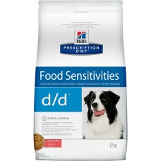 Hill's Prescription Diet d/d Food Sensitivities - сухой диетический корм для собак при аллергии, заболеваниях кожи и неблагоприятной реакции на пищу, с лососем и рисом  
