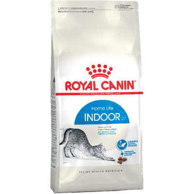 Royal Canin Indoor - сухой корм для взрослых кошек (в возрасте от 1 года до 7 лет), живущих в помещении