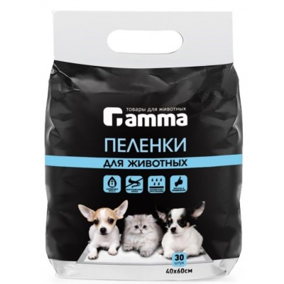 Gamma Пеленки для собак 40х60 см (30552003, 30552001)