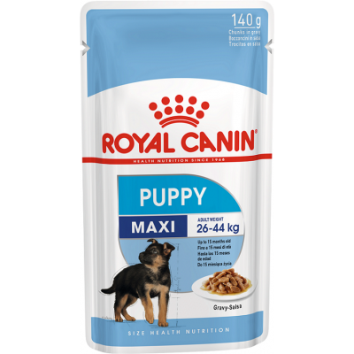 Royal Canin Maxi Puppy Pouche - влажный рацион для щенков крупных пород в соусе (140 г)