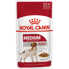 Royal Canin Medium Adult Pouche - влажный рацион для взрослых собак средних пород в соусе (140 г)
