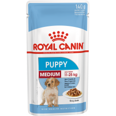 Royal Canin Medium Puppy Pouche - влажный рацион для щенков средних пород в соусе (140 г) 