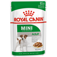 Royal Canin Mini Adult Pouche - влажный рацион для взрослых собак мелких пород в соусе (85 гр.)