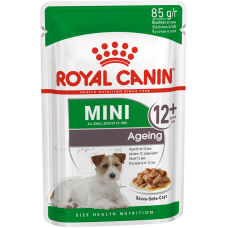 Royal Canin Mini Ageing Pouche - влажный рацион для пожилых собак мелких пород в соусе (85 г)