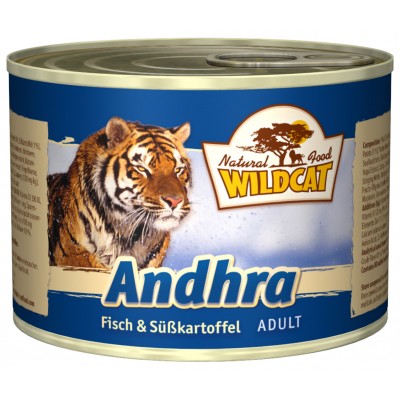 Wildcat Andhra-консервы для кошек с рыбой и сладким картофелем "Андхра" 200 гр.