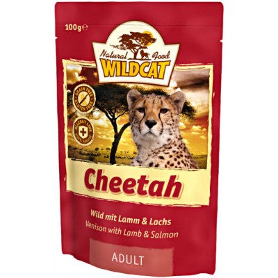 Wildcat Cheetah-пресервы для кошек с дичью, ягненком и лососем "Читах" 100 гр.