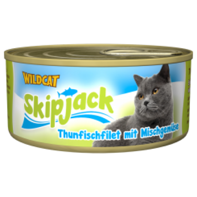 Wildcat Skipjack-консервы для кошек с тунцом и овощами 70 гр.