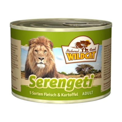 Wildcat Serengeti-консервы для кошек с 5 видами мясо и картофелем "Серенгети" 200 гр.