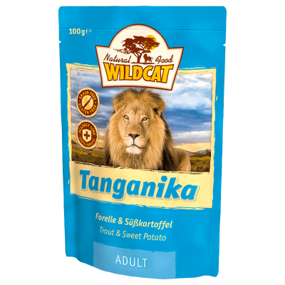 Wildcat Tanganika-пресервы для кошек с форелью и бататом"Танганика"100 гр.