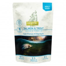 Isegrim Adult River Salmon & Trout - двух протеиновый пауч для собак с лососем и форелью, 410 гр. (арт. TYZ 95751)