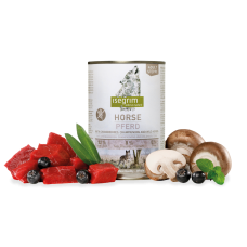 Isegrim Adult Steppe Horse - консервы для собак с кониной, черноплодной рябиной, грибами и лесными травами, 400 гр. (арт. TYZ 95719)