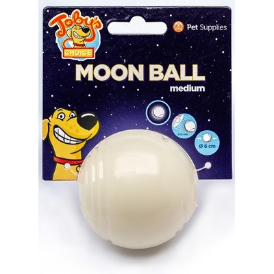 Игрушка для собак Kitty City светящийся в темноте мяч для развлечений и угощений "Луна", 6,5 см.