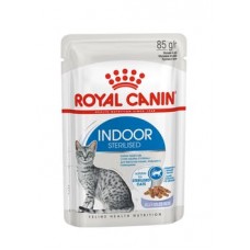 Royal Canin Indoor Sterilized (в желе) - для взрослых кошек (в возрасте от 1 года до 7 лет), постоянно живущих в помещении, 85 гр.