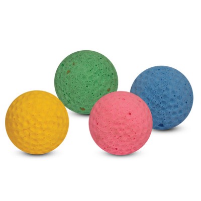 Triol Игрушка зефирная для кошек "Мяч для гольфа", d40мм, разное количество (арт. 22131016, 22131030)