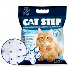 Cat Step Crystal Blue - силикагелевый наполнитель для кошачих лотков.
