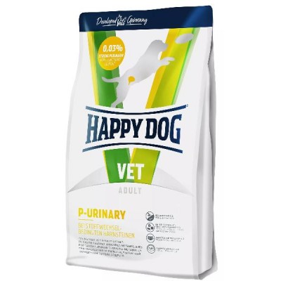 Happy Dog VET Diet P-Urinary - лечебный корм для собак при лечении и профилактике мочекаменной болезни