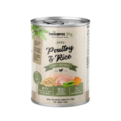 Chicopee Adult  Poultry & Rice - консервы для взрослых собак, домашняя птица с рисом