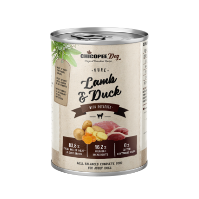 Chicopee Adult Lamb & Duck - консервы для взрослых собак, ягненок, утка с картофелем