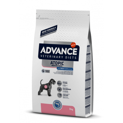 Advance Atopic Medium/Maxi - корм лечебный для взрослых средних и крупных собак при дерматозах и аллергии