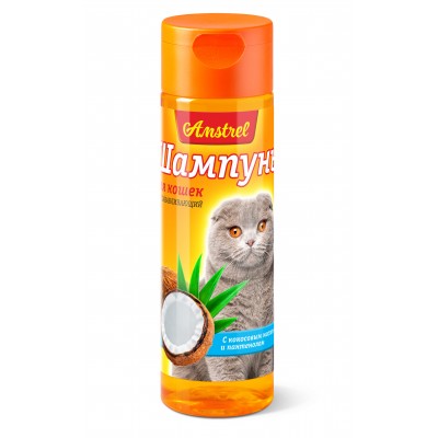 Шампунь Amstrel для кошек восстанавливающий с кокосовым маслом и пантенолом, 120 мл. (арт. TYZ 254001353)