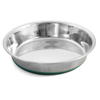 Миска-блюдце для собак металлическая For Friends с силиконовой резинкой 0,235 л. (арт. TYZ IN7003)