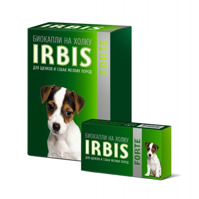 Биокапли на холку для щенков и собак мелких пород Irbis Forte, 5 пипеток (арт. TYZ 254001056)