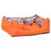 Лежак квадратный с подушкой для собак Crazy L 55x40x19 cm