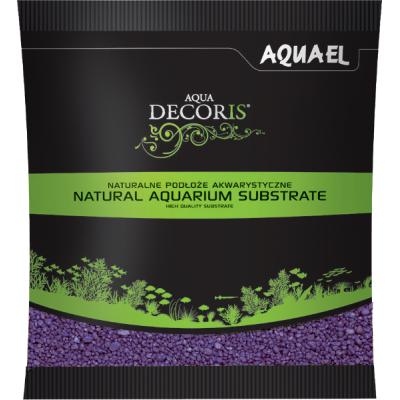 Грунт для аквариума фиолетовый 2-3 мм., Aquael "Aqua Decoris" (арт. TYZ 121319)