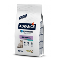 Advance Hairball Sterilized - сухой корм для стерилизованных кошек для вывода шерсти, индейка