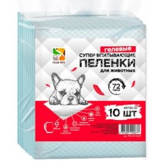 Four Pets - одноразовые гигиенические, гелевые пеленки для собак 45x33 см